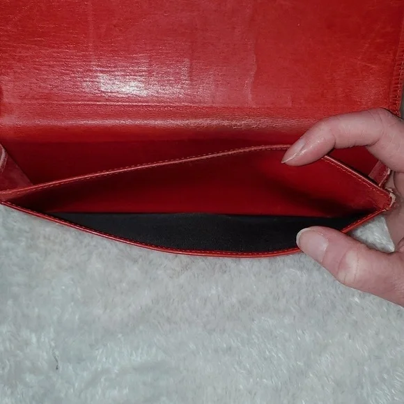 Louis Vuitton Red Epi Long Wallet Pouch